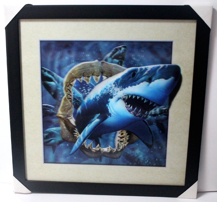 40 X 40cm 3D 렌즈 플립 그림 3D 포스터 동물과 함께 3D 렌즈 사진