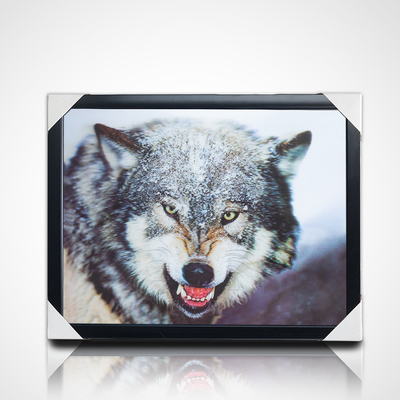 3D 렌즈형 페인팅 스톡 디자인 PET 40*30cm 5D 3D 렌즈형 말 그림 검은 프레임
