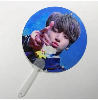 0.6mm PET 플라스틱 한국 연예인 3D 손팬 3D 렌즈형 손팬 아이돌 사진과 함께