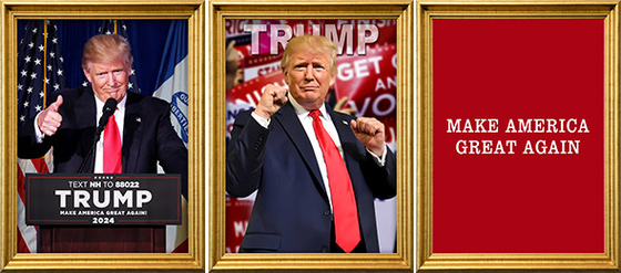 TRUMP 디자인 3D 프린팅 맞춤형 PET 렌즈 포스터 3D 렌즈 프린팅