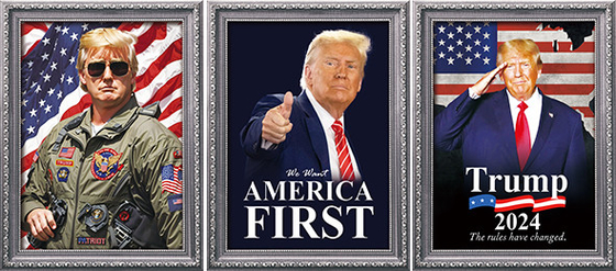 TRUMP 디자인 3D 프린팅 맞춤형 PET 렌즈 포스터 3D 렌즈 프린팅