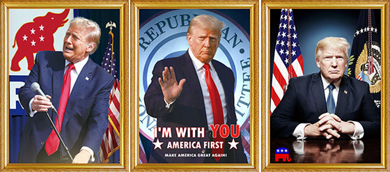TRUMP 디자인 3D 프린팅 맞춤형 PET 렌즈 포스터 3D 렌즈 프린팅