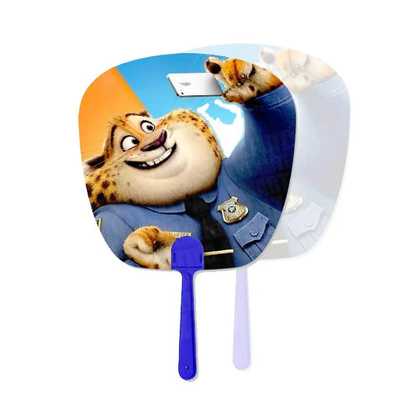 사용자 지정 플라스틱 3D 렌즈형 그림 인쇄 PET 플립 광고 팬 PP 팬 3D 인쇄 손 팬 비즈니스 선물