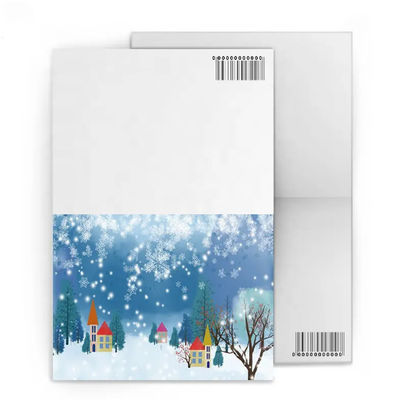 크리스마스 축하를 위한 맞춤 렌즈형 3D 인사 카드