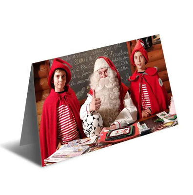 크리스마스 축하를 위한 맞춤 렌즈형 3D 인사 카드