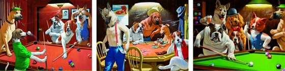 풍경 동물 3D 사용자 정의 렌즈형 인쇄 그림 3 이미지 플립 포스터 Gif