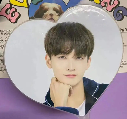 선물용 KPop 이벤트 팬 사용자 지정 플라스틱 PET 투명 3D 팬