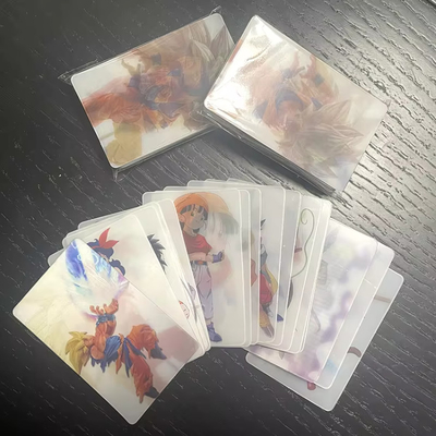 사용자 지정 2 이미지 플립 웃긴 렌즈 3D 그림 비즈니스 카드 렌즈 3D 카드